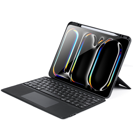Ipad Pro 11 Quot   2024  Dux Ducis Trade  Cover    Magnetisk Trådløs Tastatur Sort