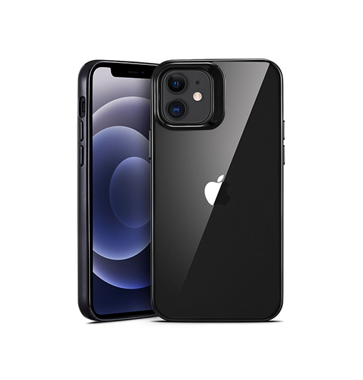Iphone 12 Mini Esr Pietet Trade  Tyndt Silikone Cover    Sort Kant