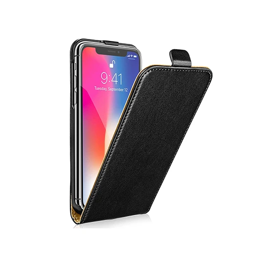 Iphone 11 Pro Max Diary Vertikal Læder Flipcover Etui Sort