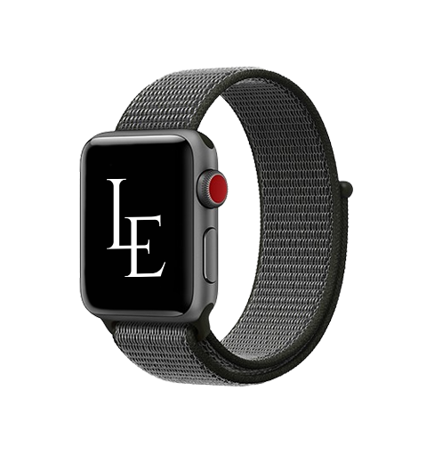 Apple Watch 38 40 41 42mm Empiri Trade Nylon Velcro Rem Stonegrey