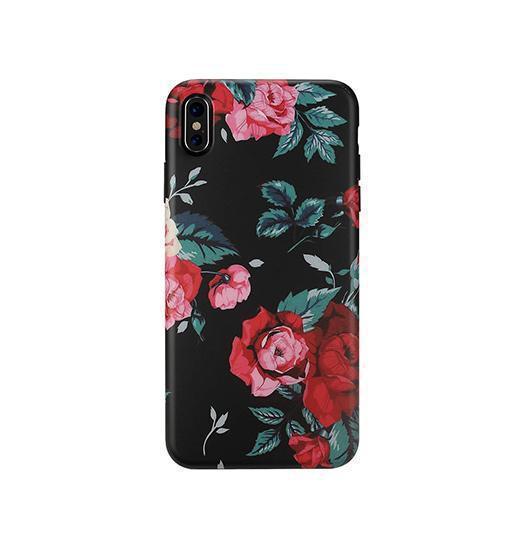Iphone   Max Verdenatura Floral Flower Cover Red Rose