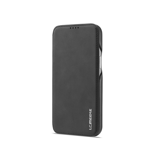 Iphone 13 Pro   Imeeke Trade  Læder Flip Cover    Kortholder Sort