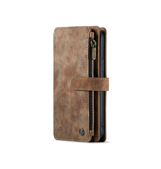 Iphone   Caseme Trade  Multifunktionel Læder Etui   Pung Brun