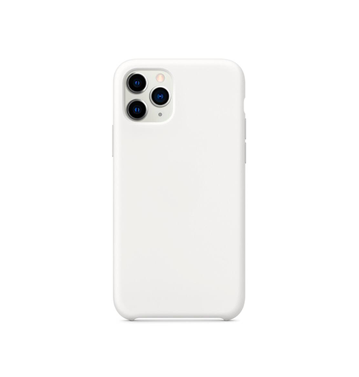 Iphone 11 Pro Max Deluxe Trade  Soft Touch Silikone Cover Hvid Gennemsigtig