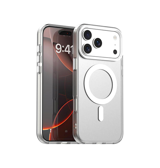 Iphone 17 Pro Max Delx Trade  Frosted Cover    Magsafe Hvid