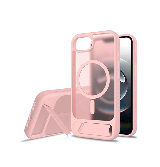 Iphone 16e Frosted Magsafe Cover    Kickstand Pink