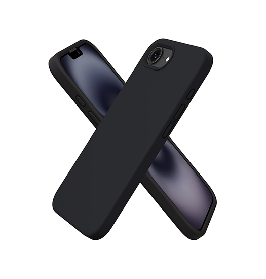 Iphone 16e Deluxe Trade  Soft Touch Silikone Cover Sort