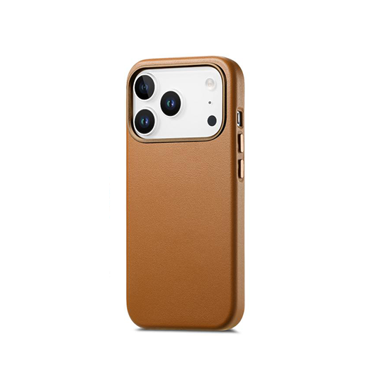 Iphone 17 Pro Delx  Læder Cover Magsafe Kompatibel Brun