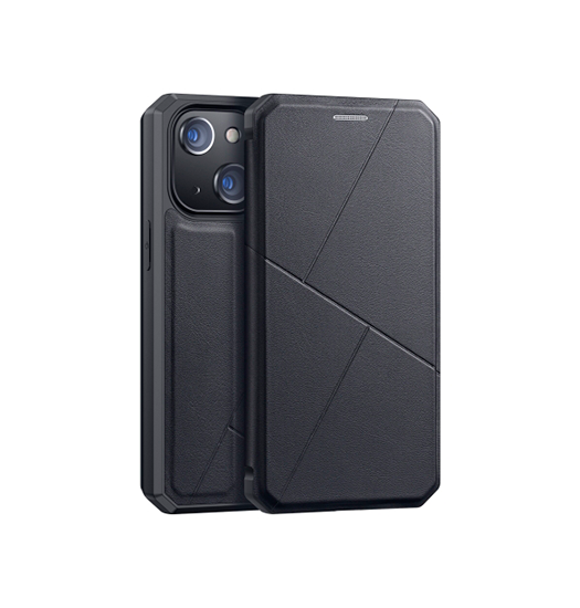 Iphone 13 Mini Dux Ducis Trade  Superior Læder Cover Etui    Kortholder Sort