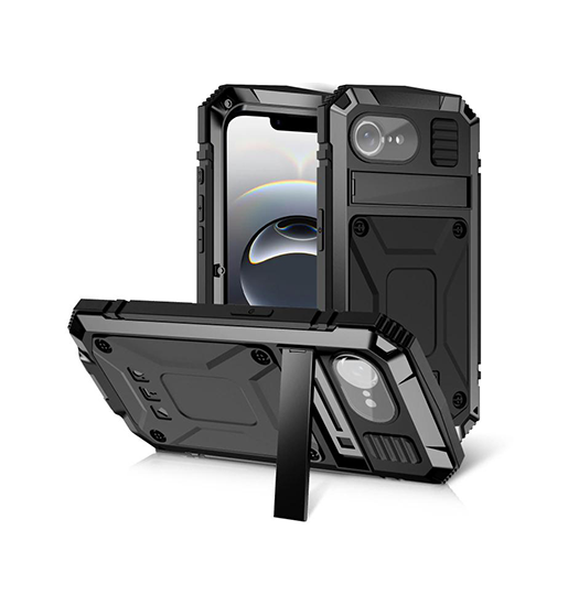 Iphone 16e -just Trade Safeguard Vandtæt 360 Cover Sort