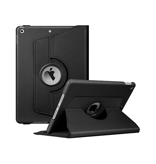 Ipad Air       Quot   2014  Retro Diary Trade  Vintage 360  Onefold Læder Cover Sort