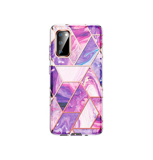 Samsung S20 Uniq Trade Marble Silikone Cover Lilla