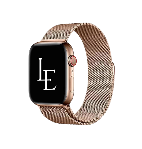 Apple Watch 42-44mm Milanese Rustfri Rem Guld