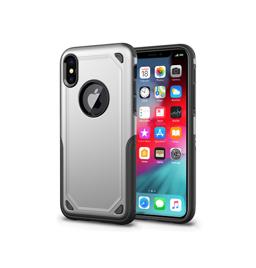 Iphone     Realike Trade  Pro Stødsikkert Håndværker Cover Sølv