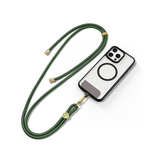 Dux Ducis Trade  Lang Nylon Snor   Strop Til Mobil   Iphone Army Grøn