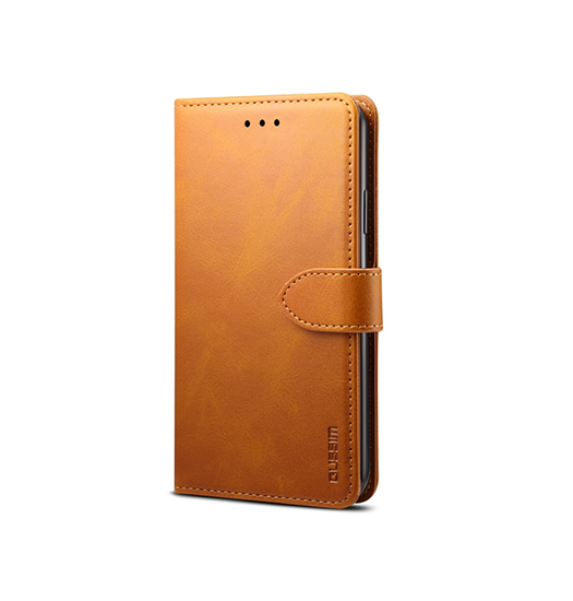 Iphone 13 Mini Gussim Trade  Læder Cover   Etui    Kortholder Lysebrun