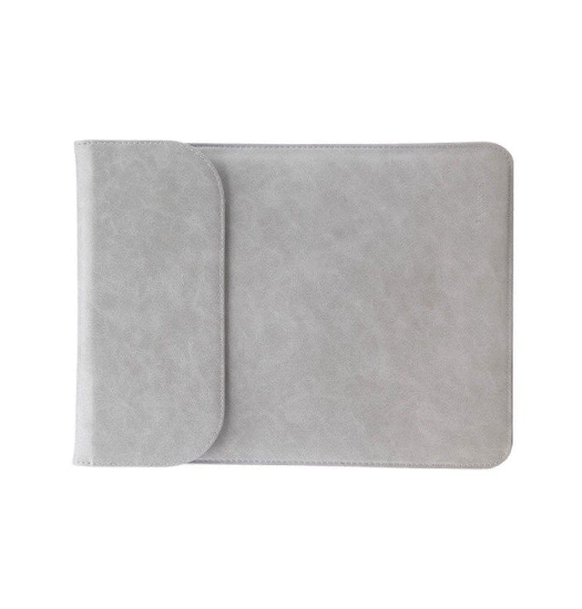Macbook Pro Air 15 Quot    Empiri Trade  Smooth Læder Sleeve Grå