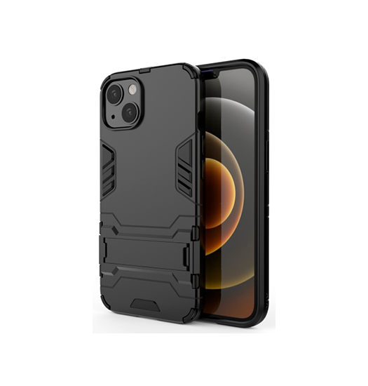 Iphone 13 Eagle Trade  Prz Stødsikkert Cover    Kickstand Sort
