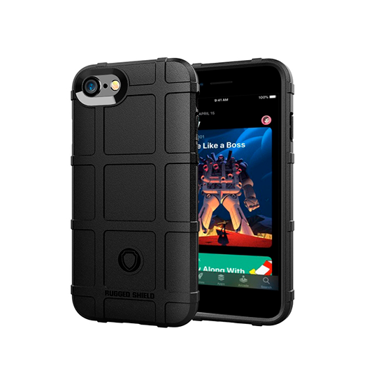 Iphone       2020 2022  Rugged Shield Trade  Stødsikkert Håndværker Cover Sort