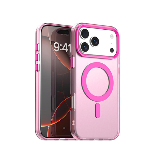 Iphone 17 Pro Delx Trade  Frosted Cover    Magsafe Pink