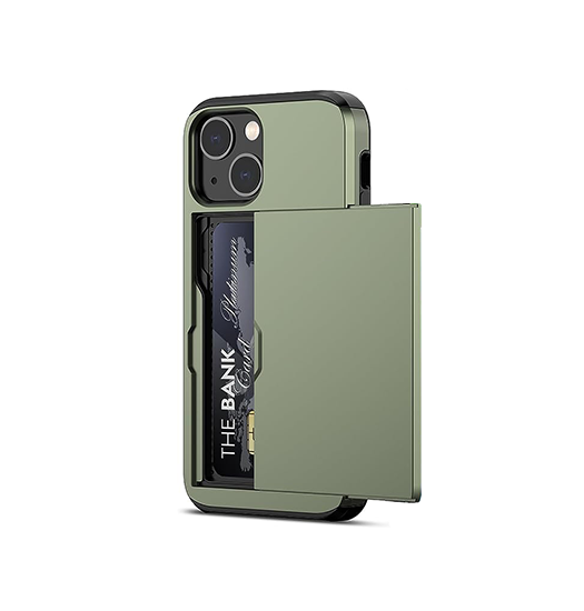Iphone 14 Plus Deluxe Trade  Håndværker Cover    Kortholder Army
