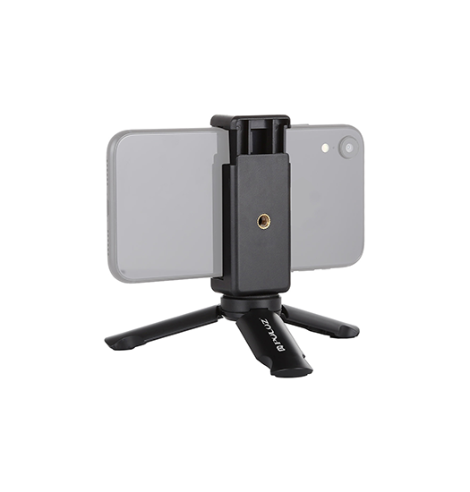 Puluz Trade    Small Tripod Mobil   Iphone Stativ    Mikrofon Holder Sort