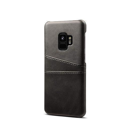 Samsung Galaxy S9 Design Læder Bagcover Sort