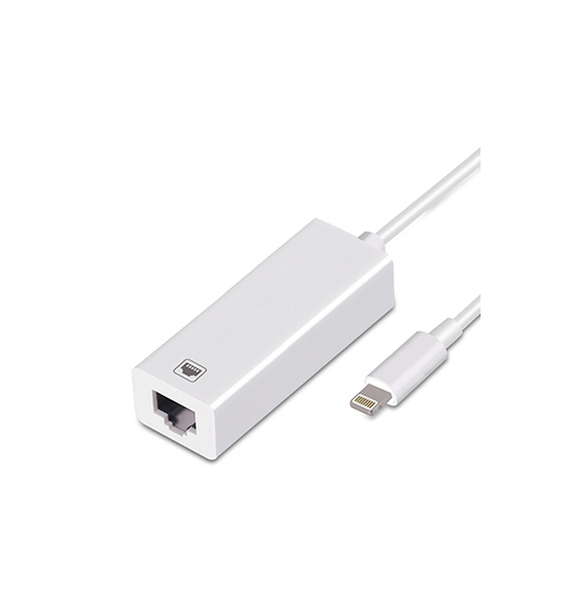Lightning Til Ethernet Lan Adapter Til Iphone   Ipad Hvid