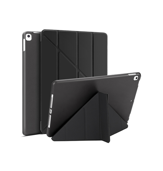 Ipad 10   Quot         2019 2020 2021  Orgami Trifold Silikone Cover    Stander Sort