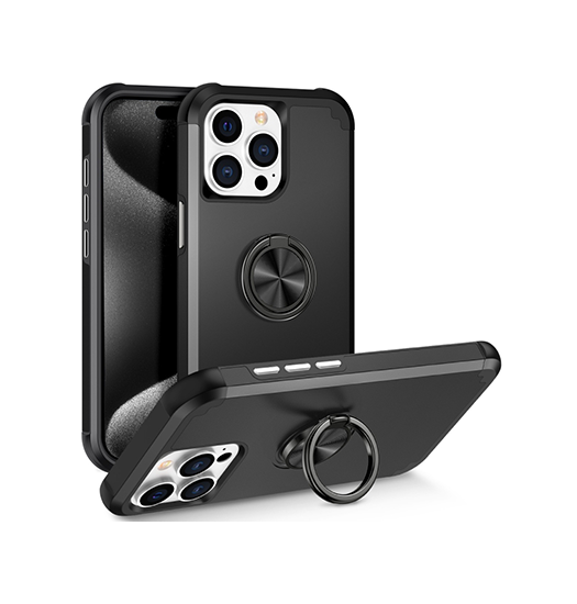 Iphone 15 Pro Delx Trade  Håndværker Cover    Ringholder Sort