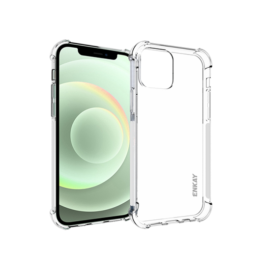Iphone 12 Enkay Trade  Silent Stødsikker Silikone Cover Klar
