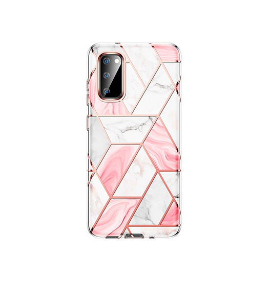 Samsung S20 Plus Uniq Trade Marble Silikone Cover Rose Pearl