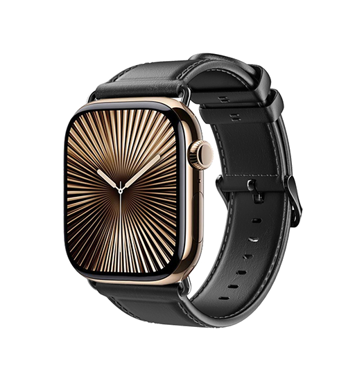 Apple Watch 38 40 41 42mm Dux Ducis Trade Business ægte Læderrem Sort