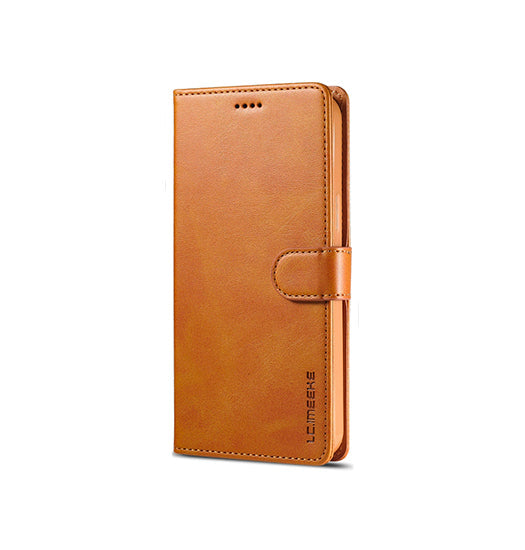 Iphone 14 Pro Max   Imeeke Trade  Læder Cover    Kortholder Lysebrun