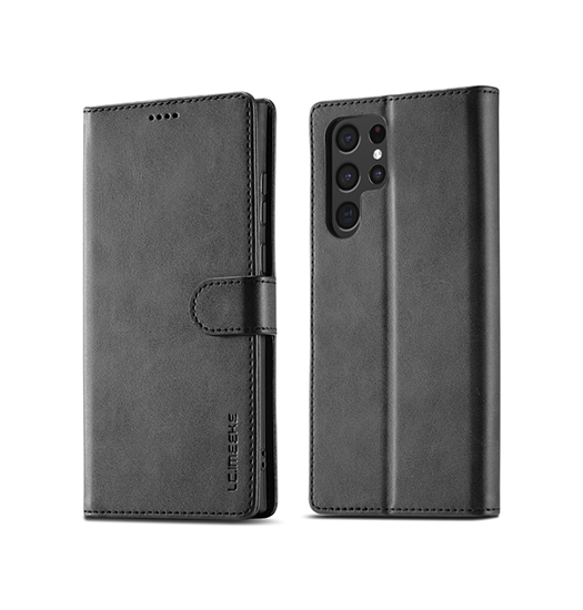 Samsung Galaxy S24 Ultra Imeeke Trade Læder Cover Kortholder Sort