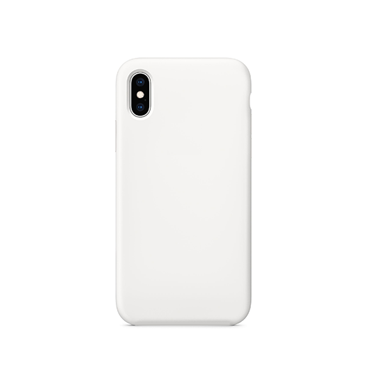 Iphone   Max Deluxe Trade  Soft Touch Silikone Cover Hvid Gennemsigtig