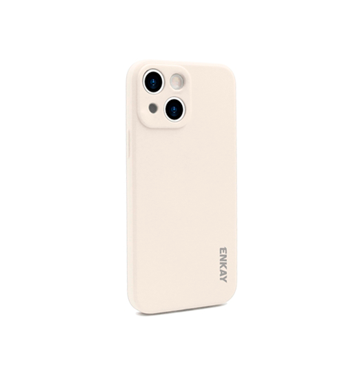 Iphone 13 Mini Enkay Trade  Smooth Silikone Cover Beige