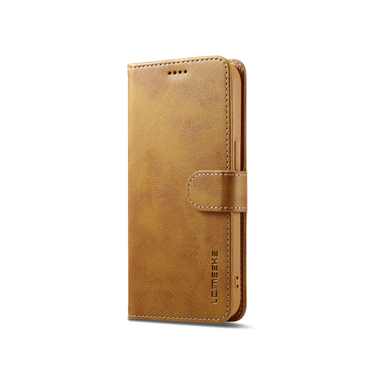 Iphone 16e   Imeeke Trade  Læder Cover    Kortholder Lysebrun