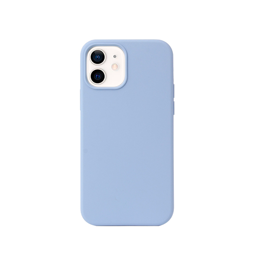 Iphone 12 Mini Delx Trade   Pastel Silikone Cover Mineral Blue