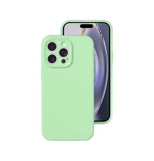 Iphone 16 Pro Deluxe Trade  Jelly Silikone Cover Mint Grøn