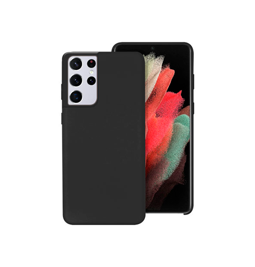 Samsung Galaxy S21 Ultra Deluxe Trade  Soft Touch Silikone Cover Sort