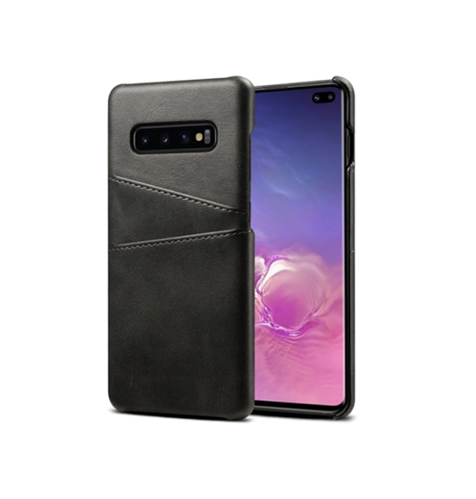 Samsung Galaxy S10   Design Læder Bagcover Sort