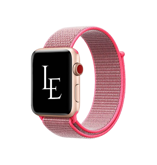 Apple Watch  42 44   45 46 49mm    Empiri Trade  Nylon Velcro Rem Rød