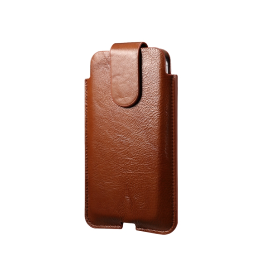 Iphone 11 Pro Mont Blanc ægte Læder Bælte Sleeve Brun