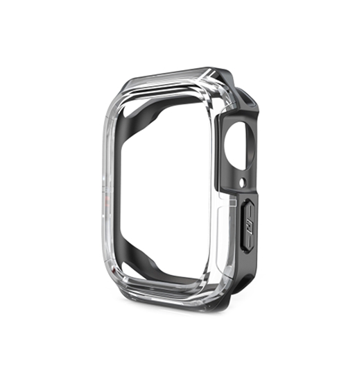 Apple Watch  40 41 44 45mm  Lux Trade      Full Cover Sort Klar