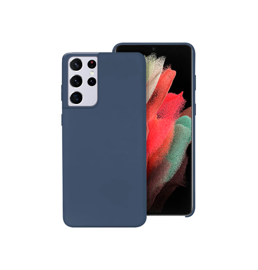 Samsung Galaxy S21 Ultra Deluxe Trade  Soft Touch Silikone Cover Navy