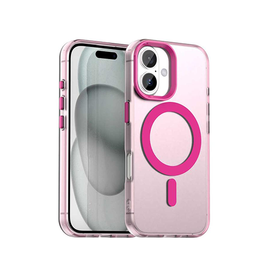 Iphone 17 Delx Trade  Frosted Cover    Magsafe Pink