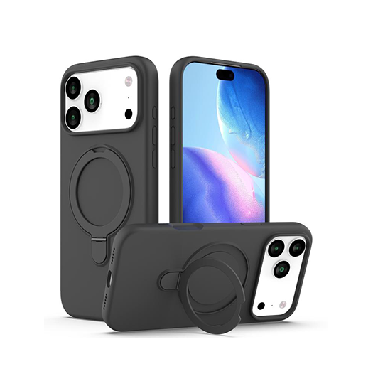 Iphone 17 Pro Delx Trade  Silikone Cover    Magsafe Ring  Sort