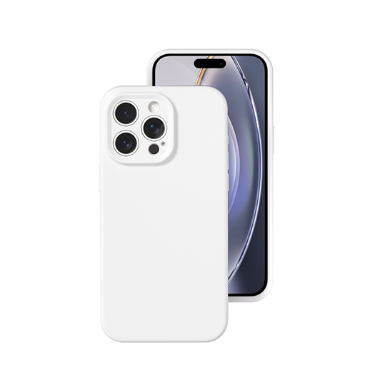 Iphone 16 Pro Deluxe Trade  Jelly Silikone Cover Hvid