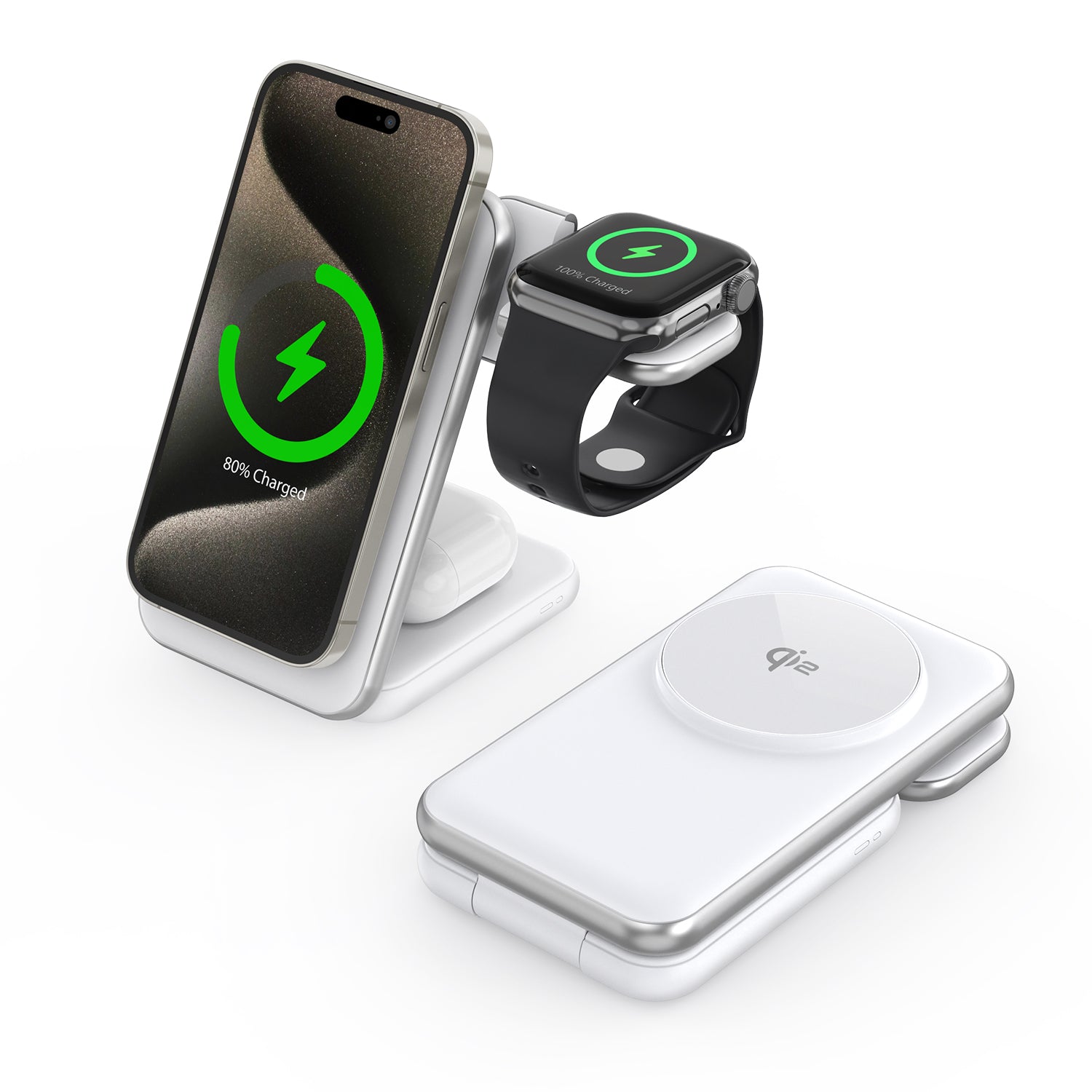 Magcold Trade     - -  Ladestation Til Mobil  Iwatch  Airpods 45w  Hvid